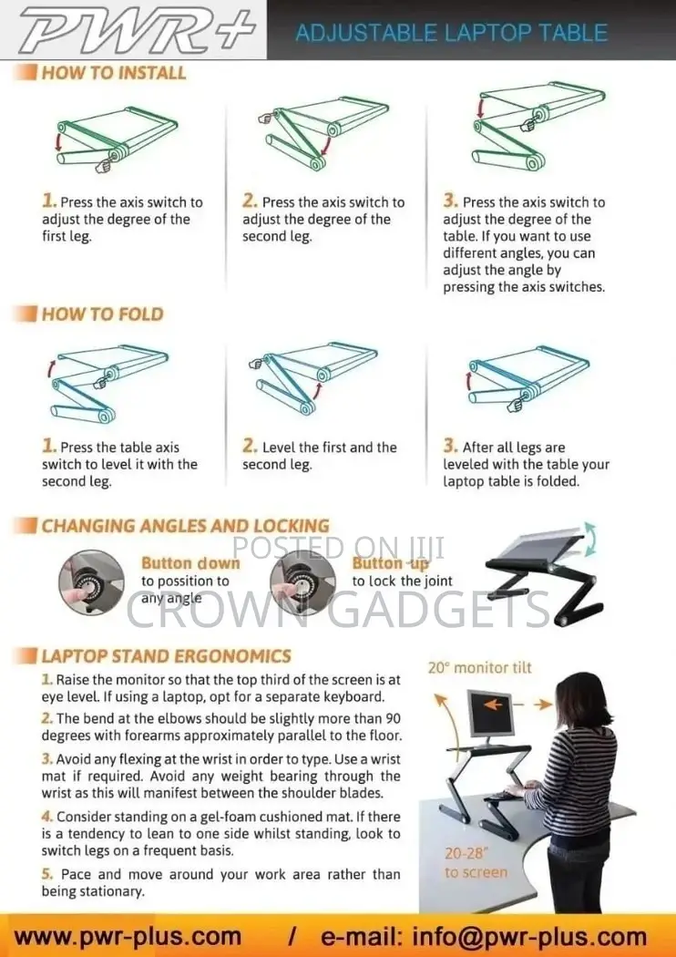 Laptop Stand With Attached Mouse Pad