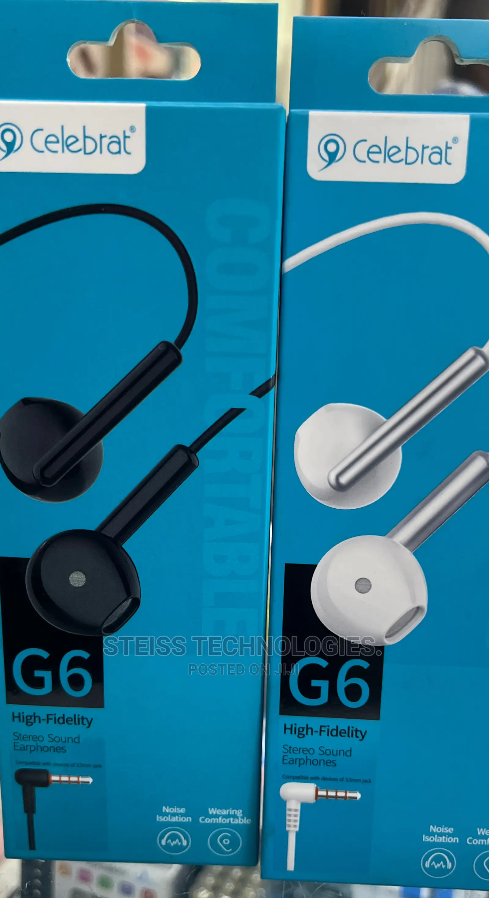 G6 Celebrat Wired Flat Earphones