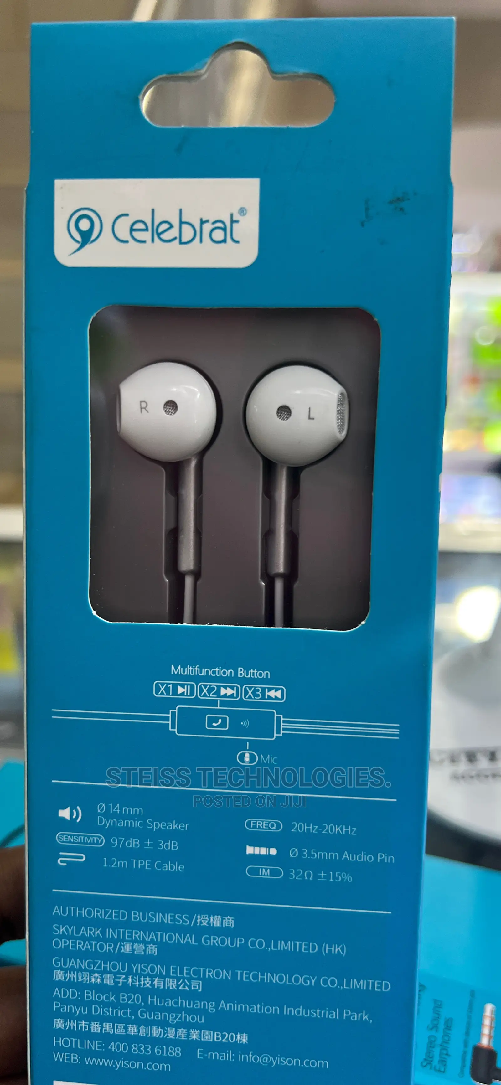 G6 Celebrat Wired Flat Earphones