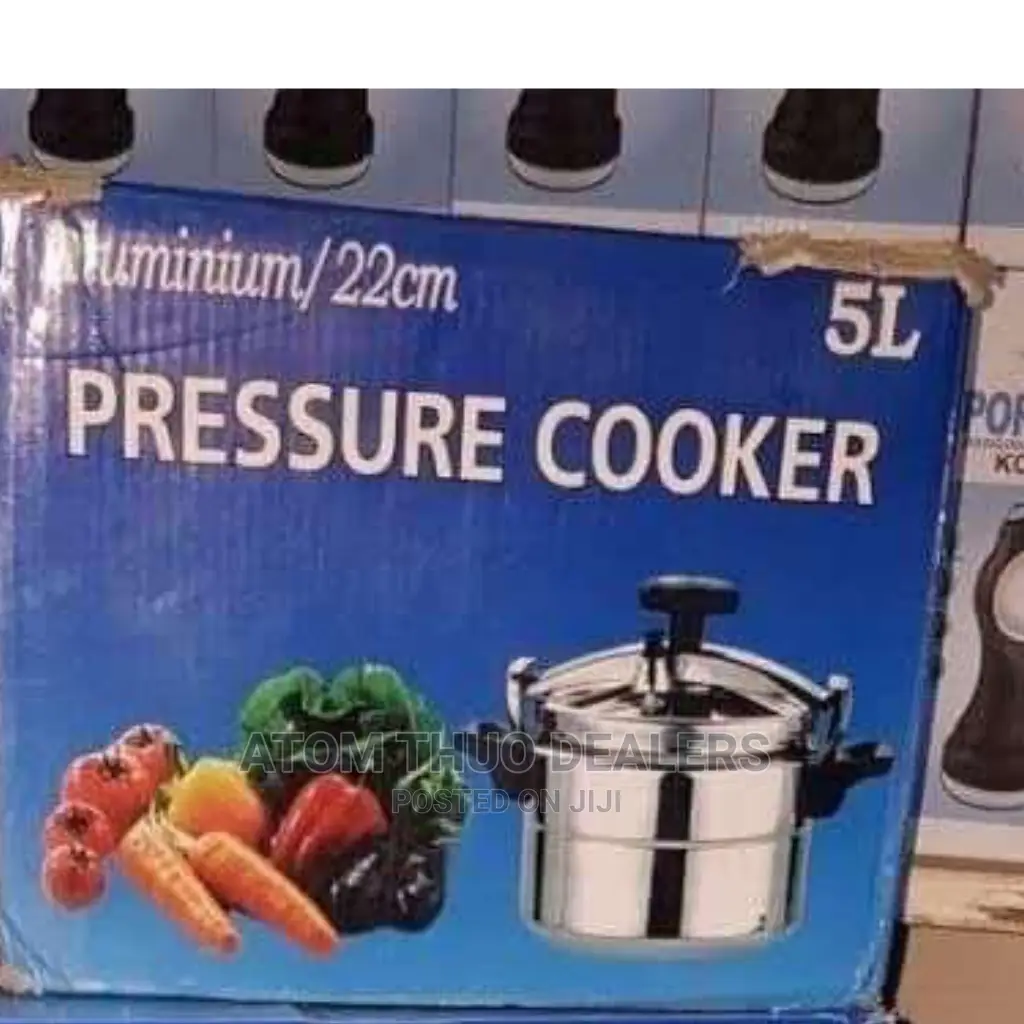 2 Handle Pressure Cooker 5 Litres Non Explosive