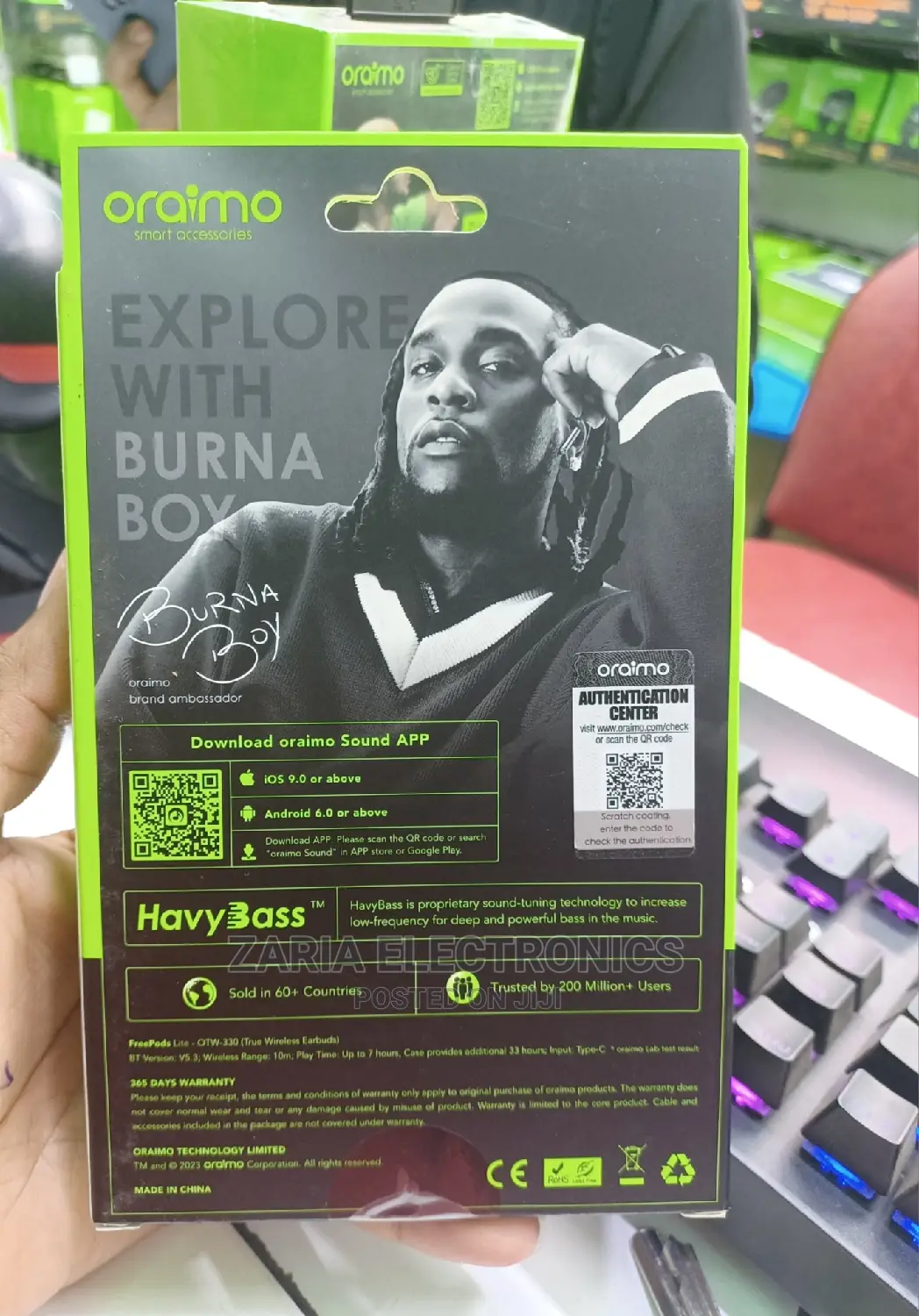 Oraimo Wireless Earbuds Heavy Bass