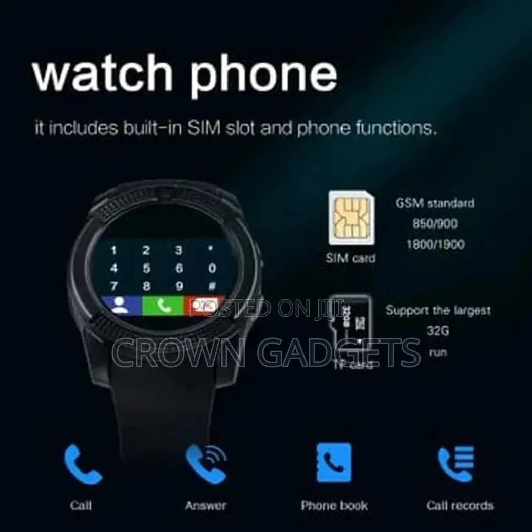 V8 Smart Watch for Android Ios Devices Touch