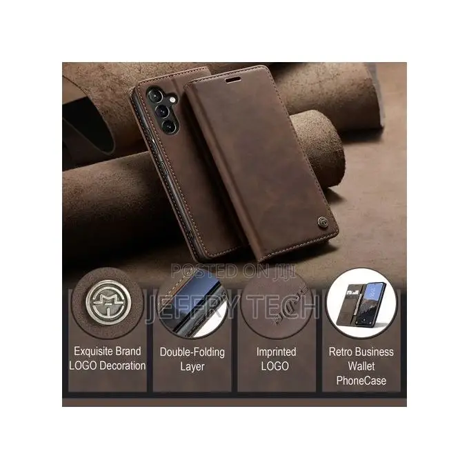 Galaxy A54 5G Case, Retro PU Leather Wallet Case Card Slots