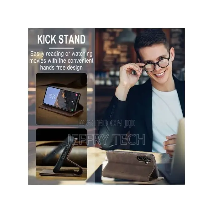 Galaxy A54 5G Case, Retro PU Leather Wallet Case Card Slots