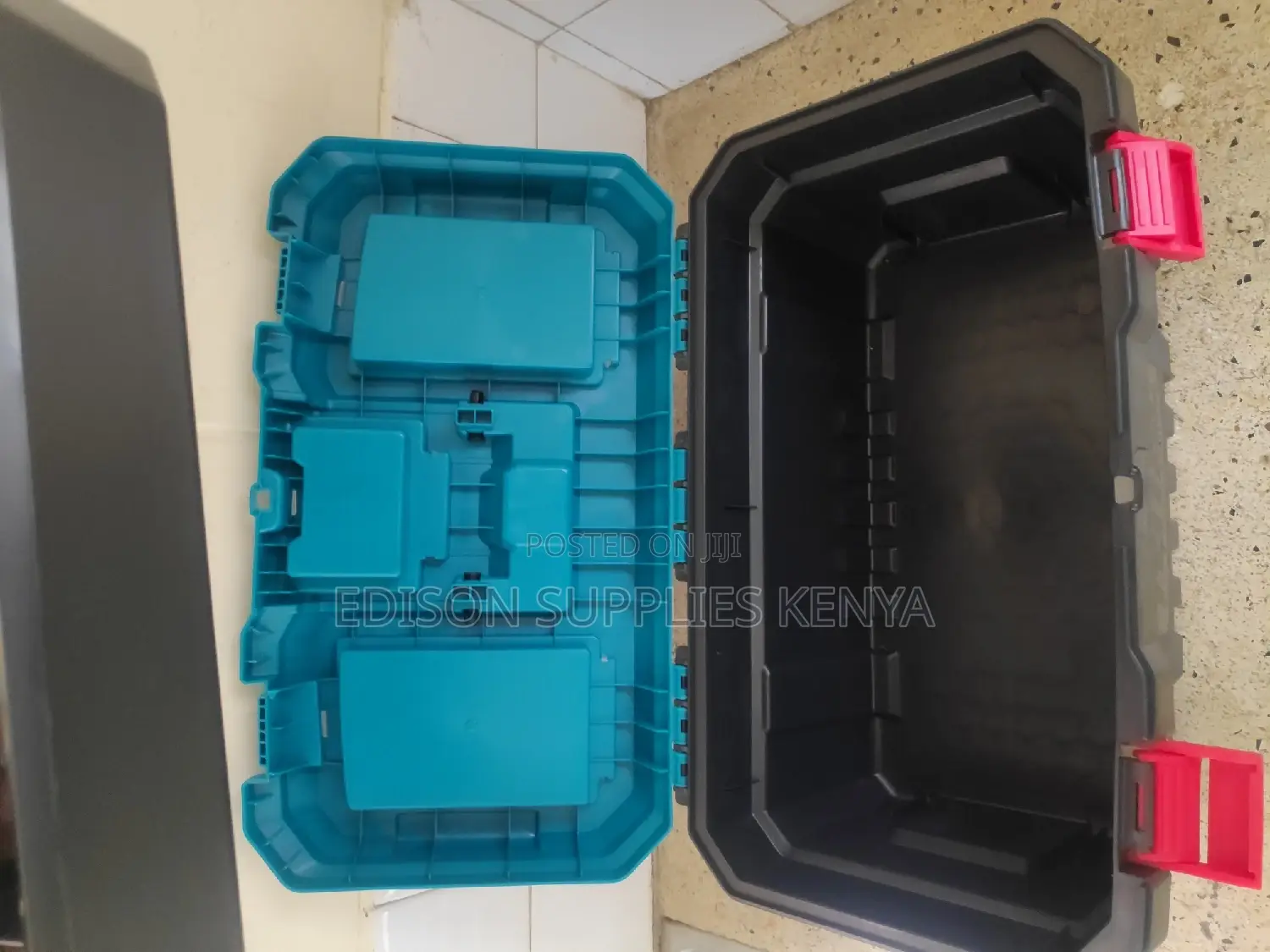 Tool Box 20" Total Big Plastic Toolbox 20 Inch Strong Good Quality
