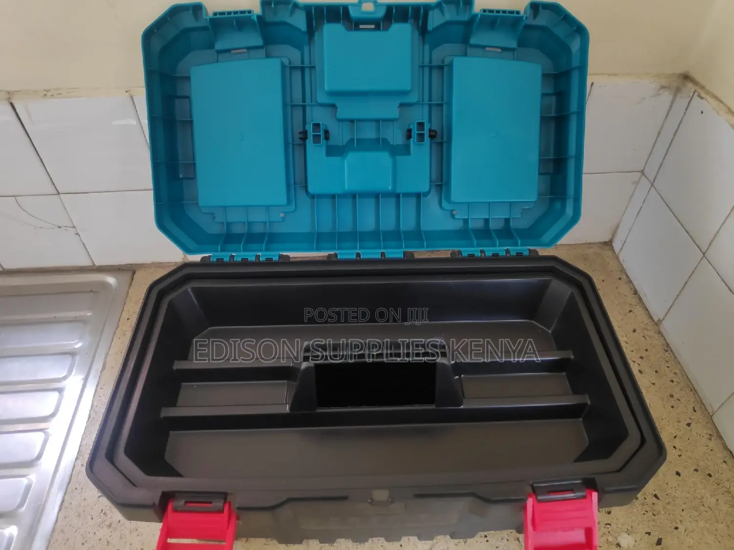 Tool Box 20" Total Big Plastic Toolbox 20 Inch Strong Good Quality
