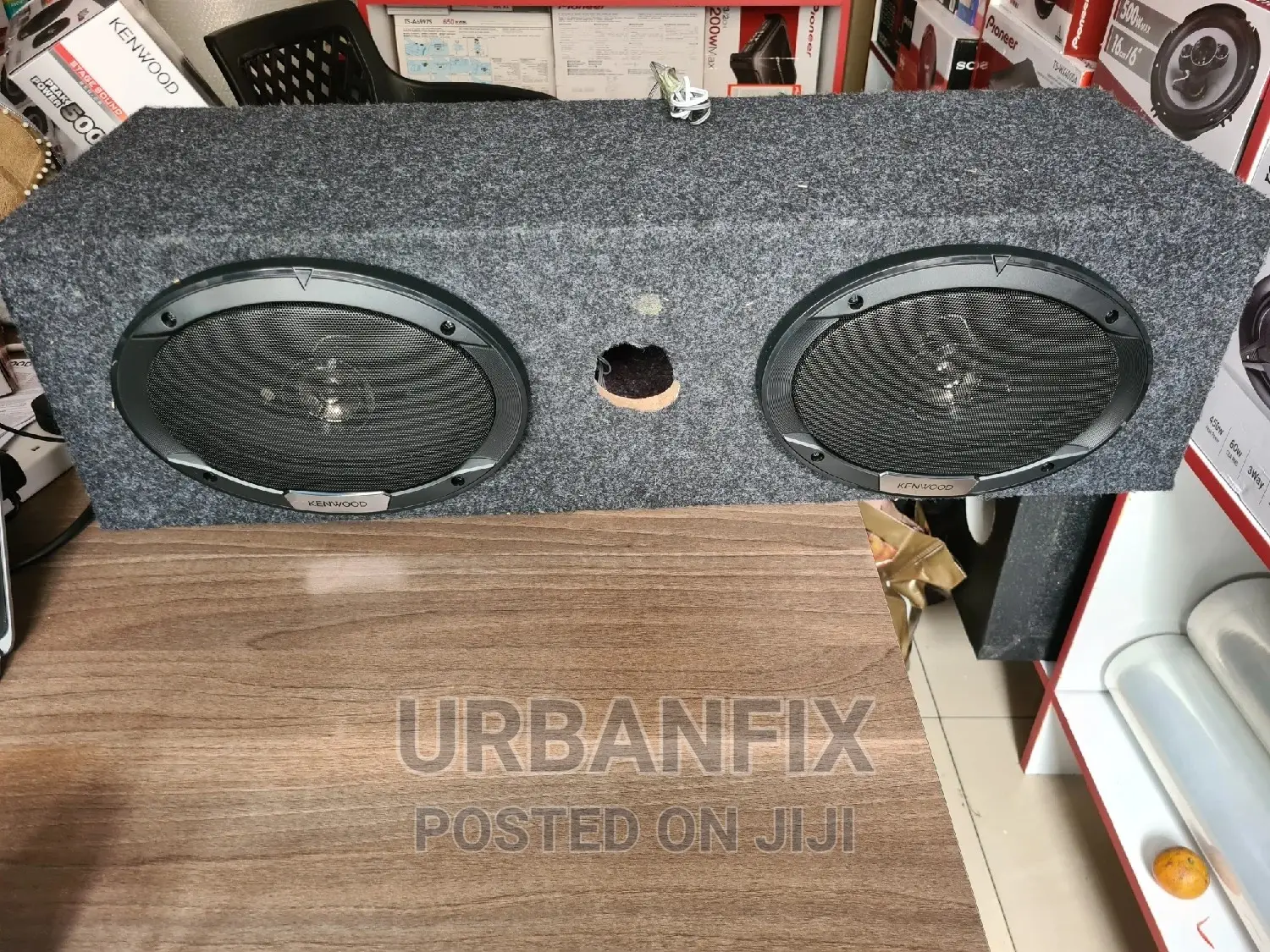 Brand New 500 Watts Kenwood Midrange Speakers With Cabinet