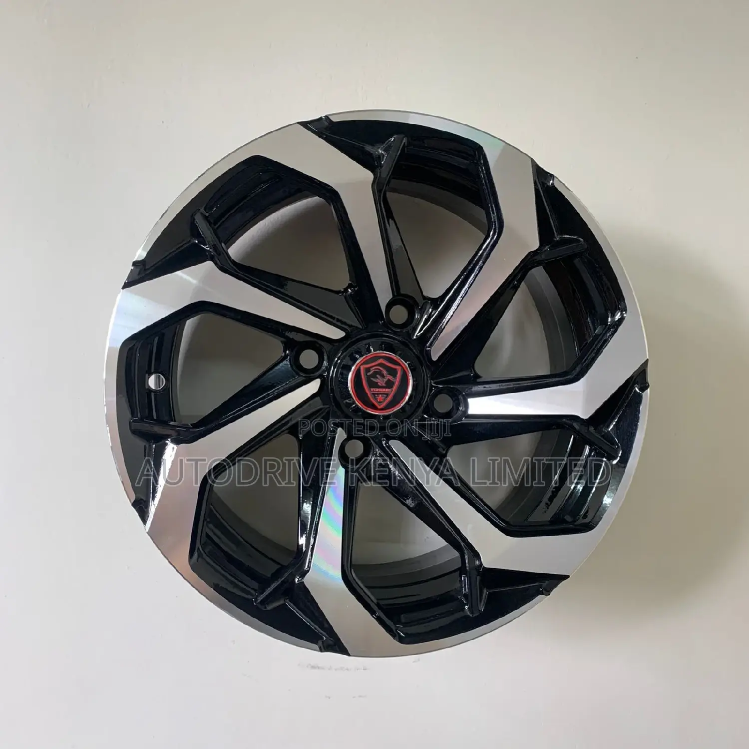 Rim 15" 4holes Black/Silver