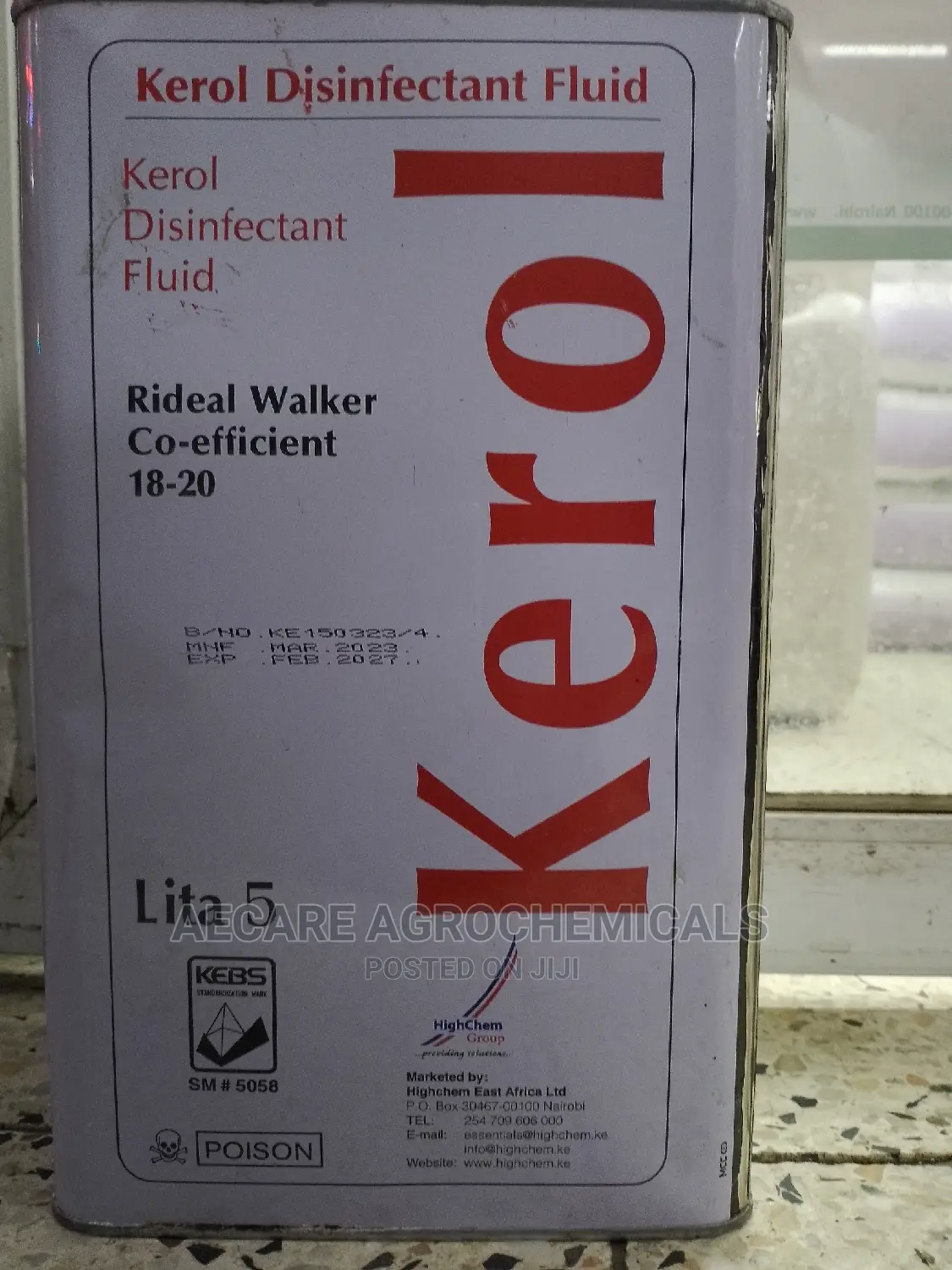 Kerol Disinfectant 5litres
