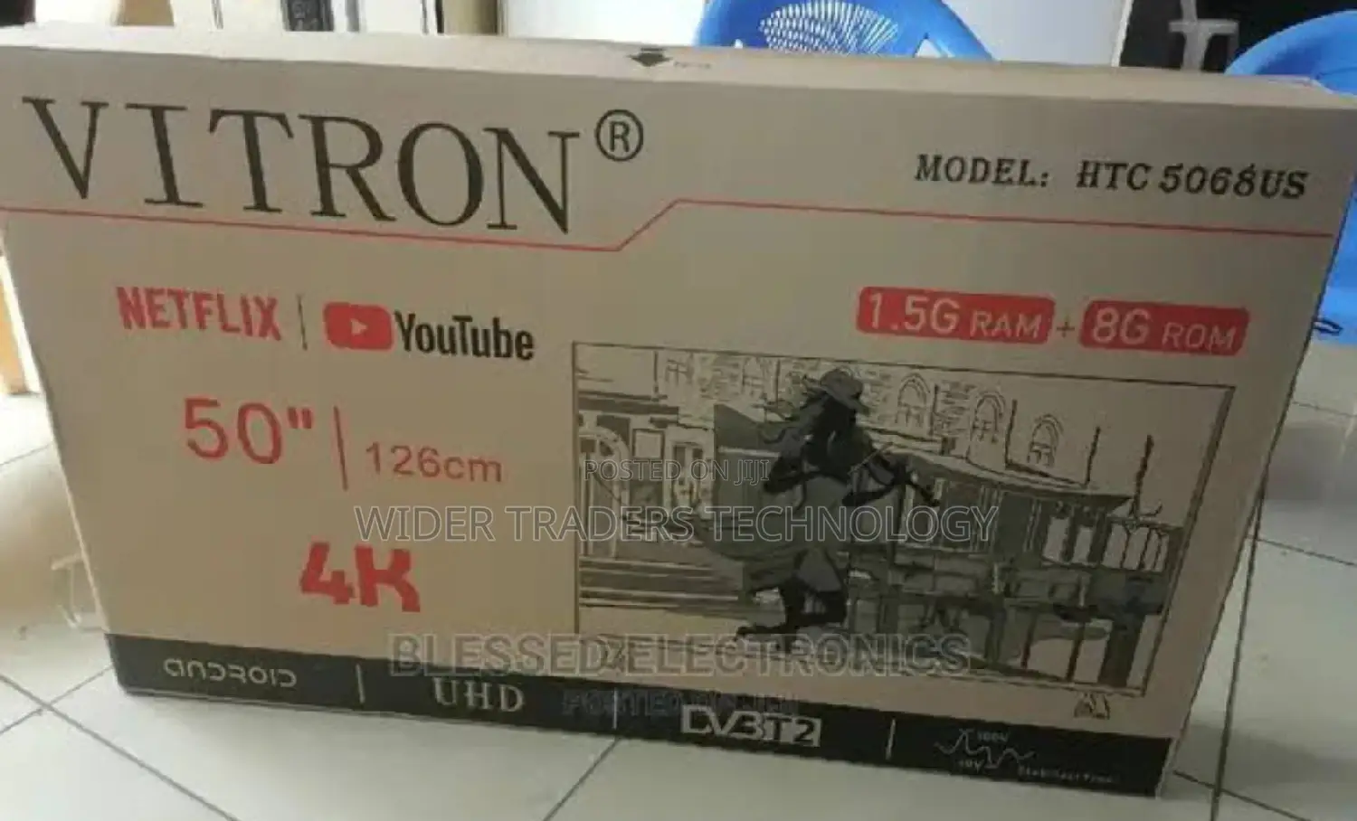 Vitron 5068us 50′′ Inch Frameless Uhd Android Tv