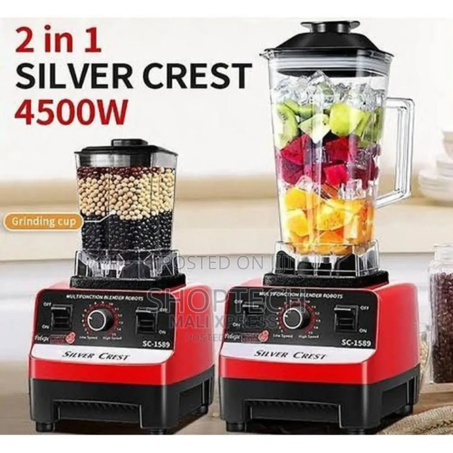 PROFFESIONAL Heavy Duty Commercial Pro Blender +Grinder Jar