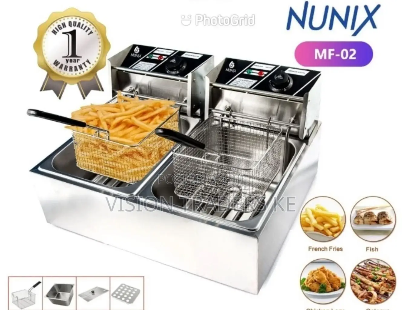 Nunix MF-02 Double Deep Fryer