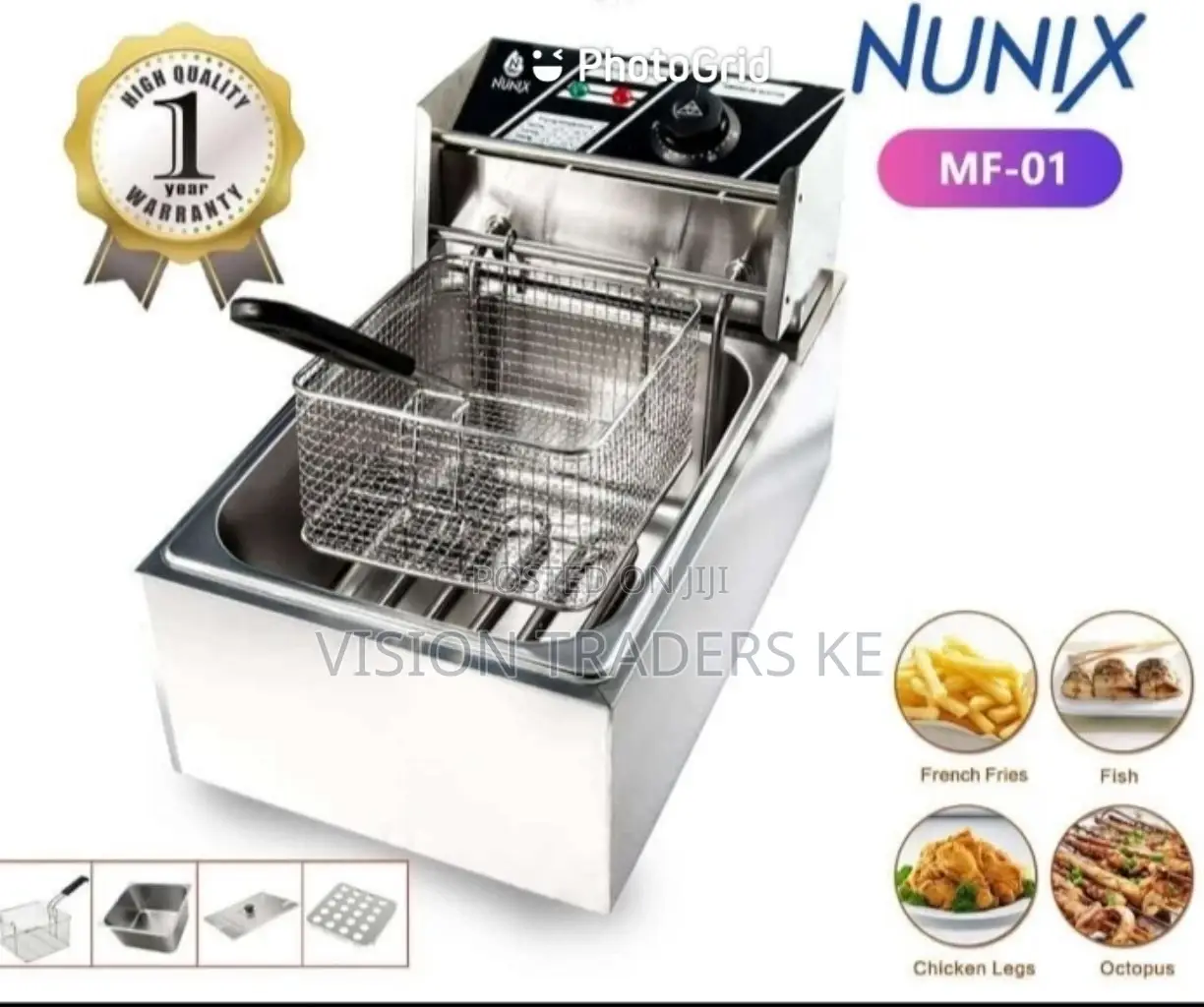 Nunix MF-01 Single Deep Fryer.