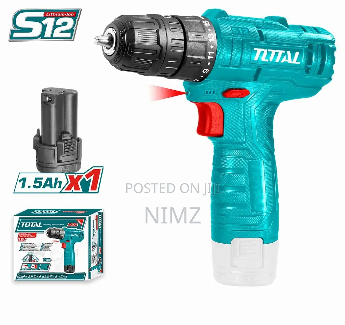 Total TDLI12415 Lithium-Ion Cordless Drill 12v