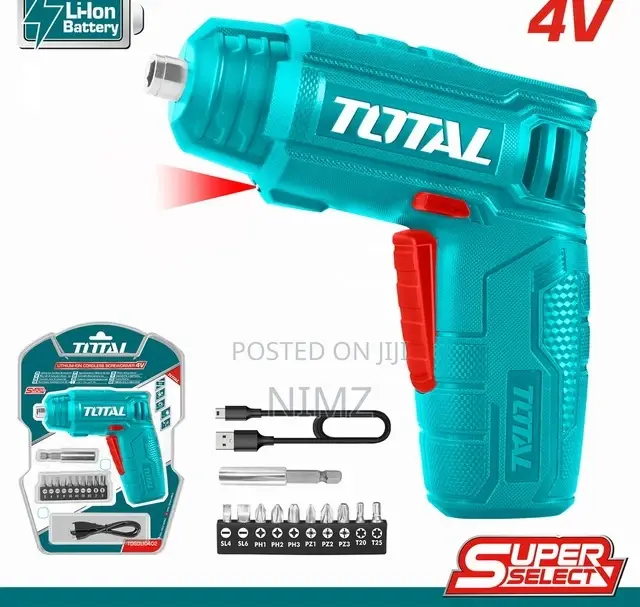 Total TSDLI0402 Lithium-Ion Cordless Screwdriver 4V