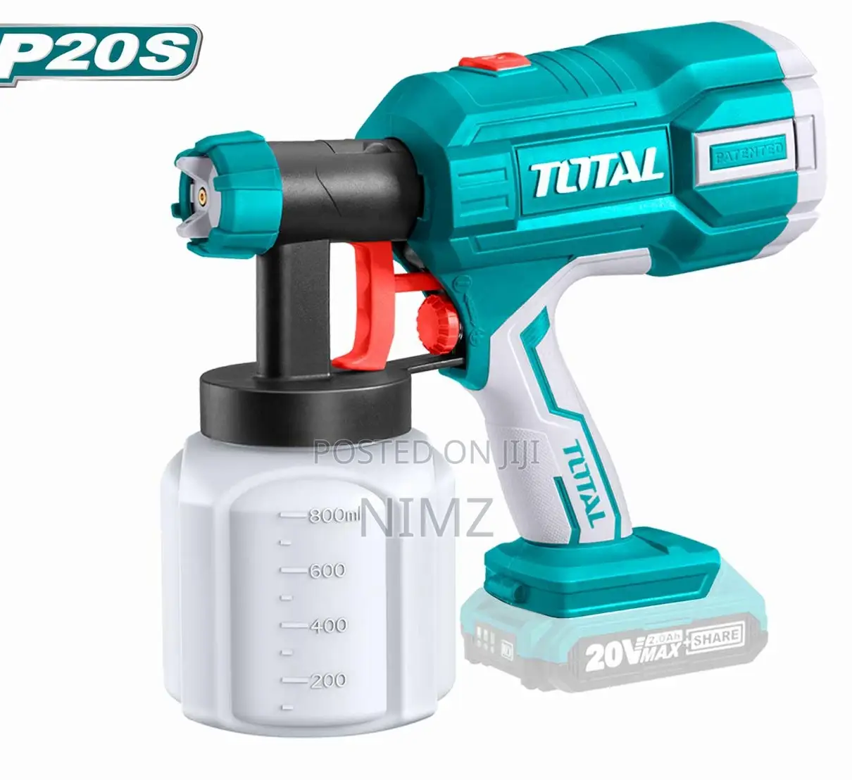 Tpotal TSGLI2001 Lithium-Ion Spray Gun 20V