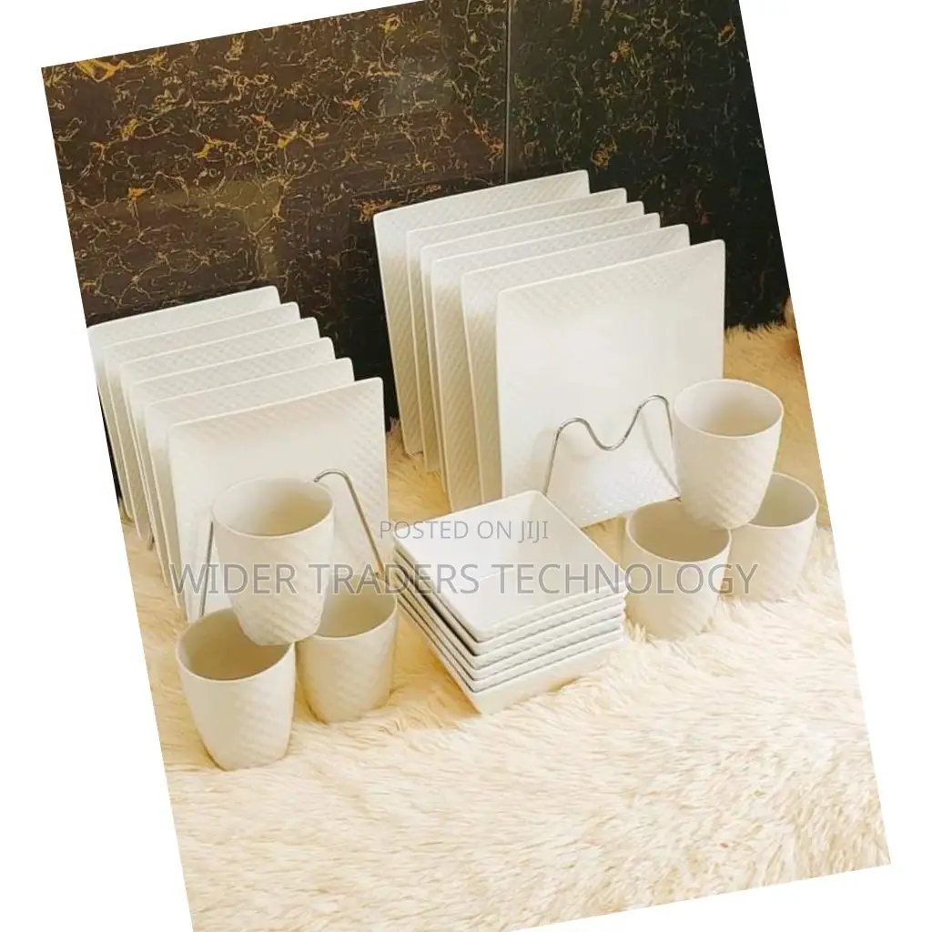 24pcs High Quality Ceramic Dinner Set Plates/