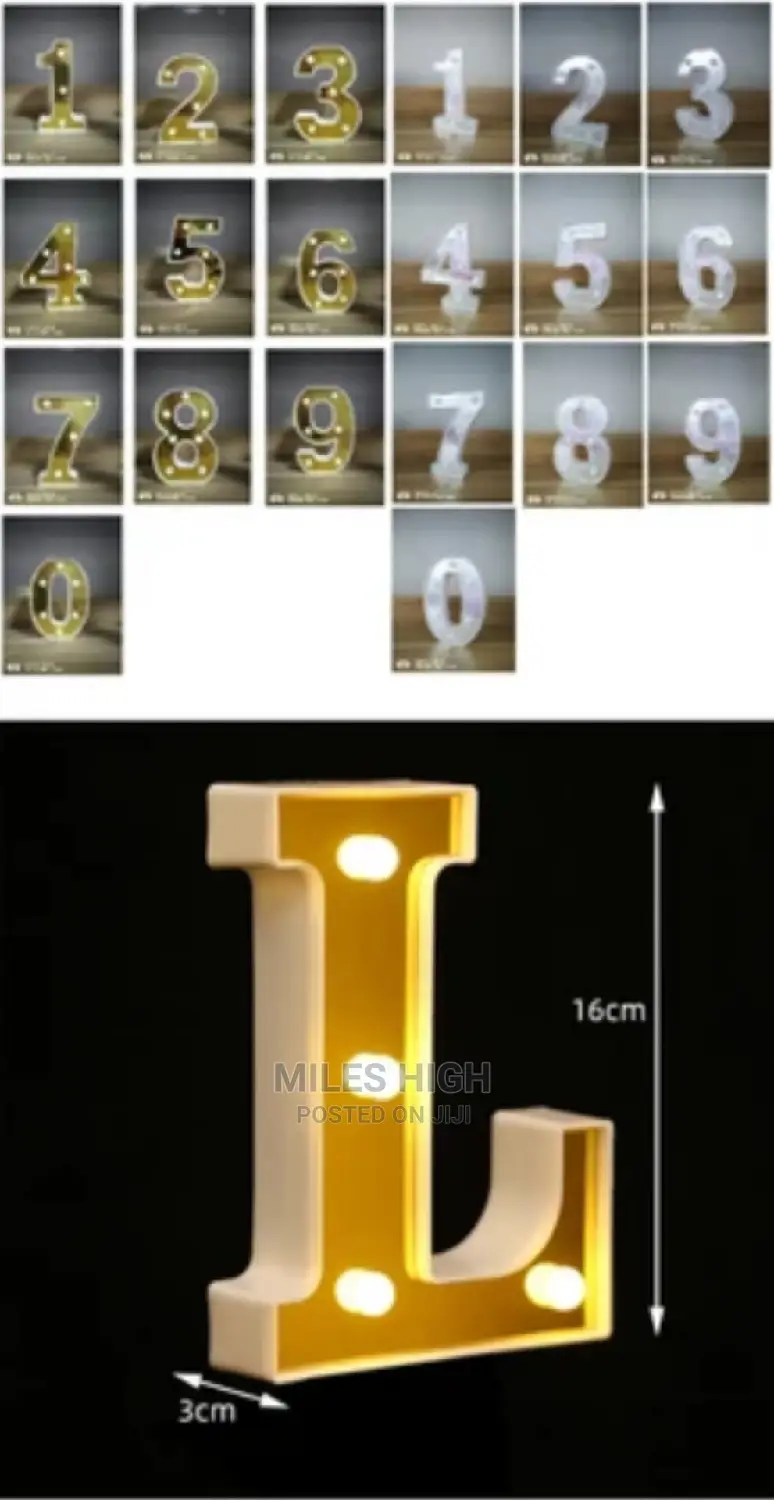3D Letters Numbers
