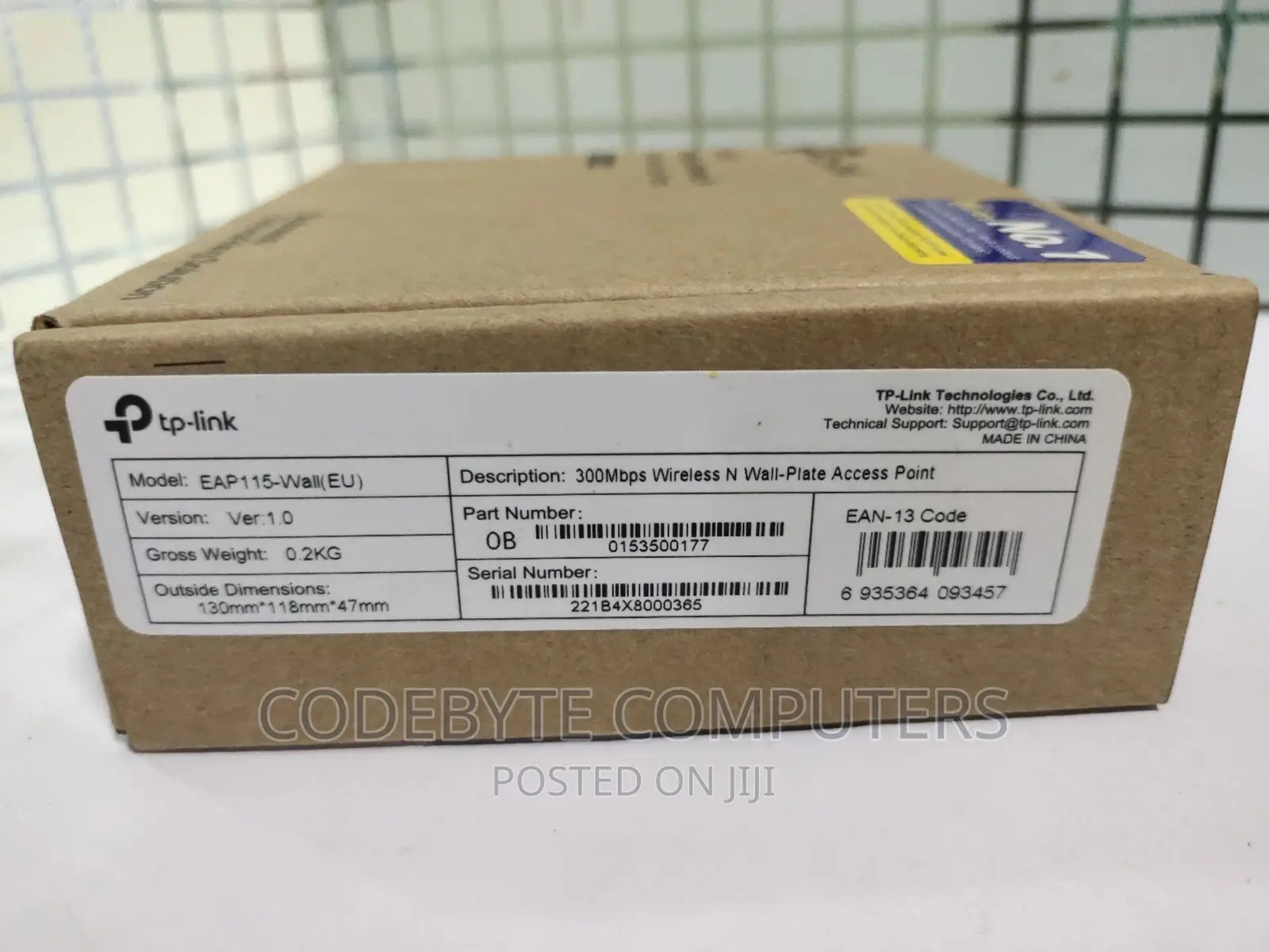 TP Link Eap115-Wall 300mbps Wall-Plate Access Point