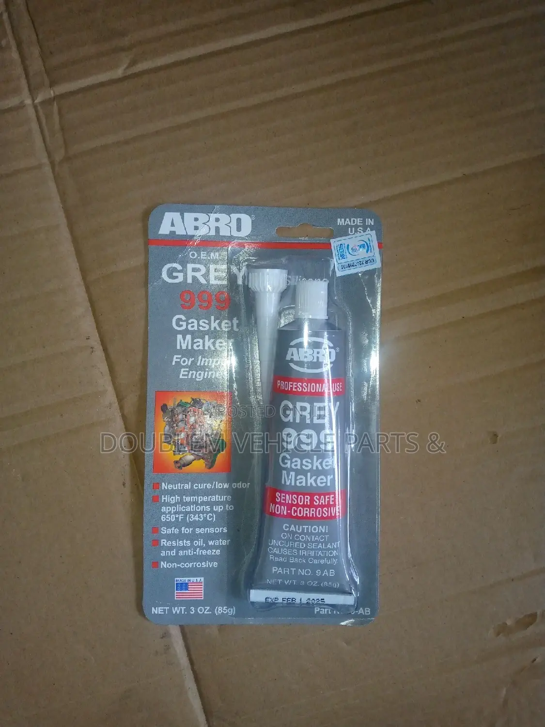 Gasket Silicone Grey 999/Triple 9 Assorted Colours 85gms