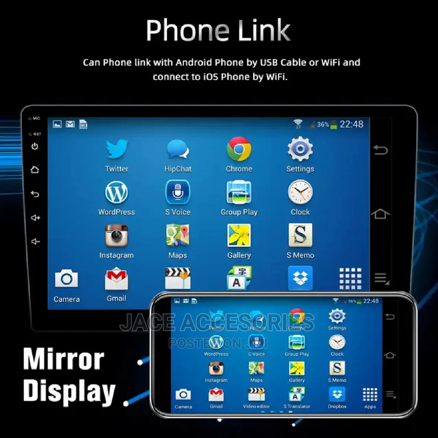 7', 9, 10',Car Android Radio 2g+32 Ram With Cooling Fan