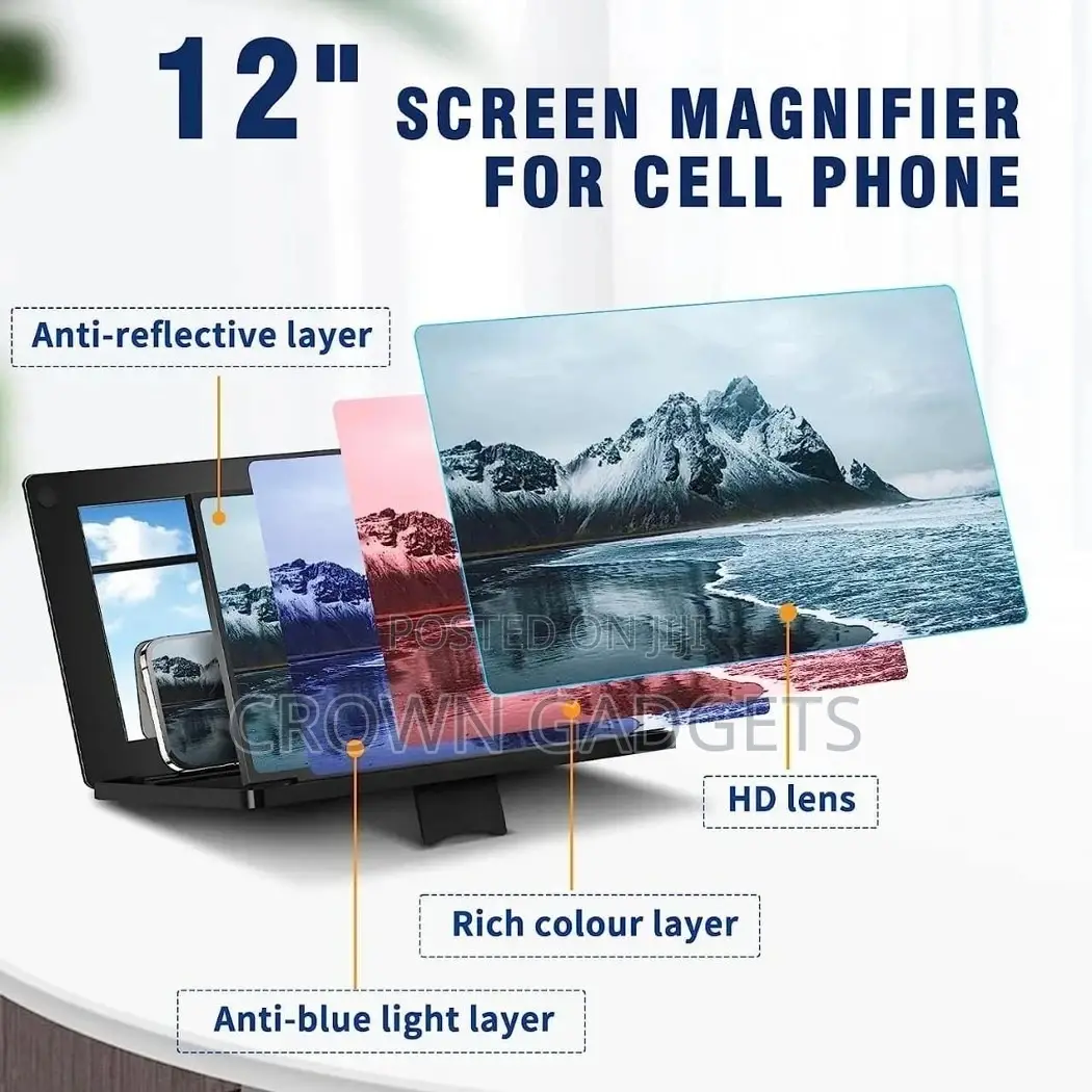 Adjustable 3D Enlarged Mobile Phone Screen Magnifier