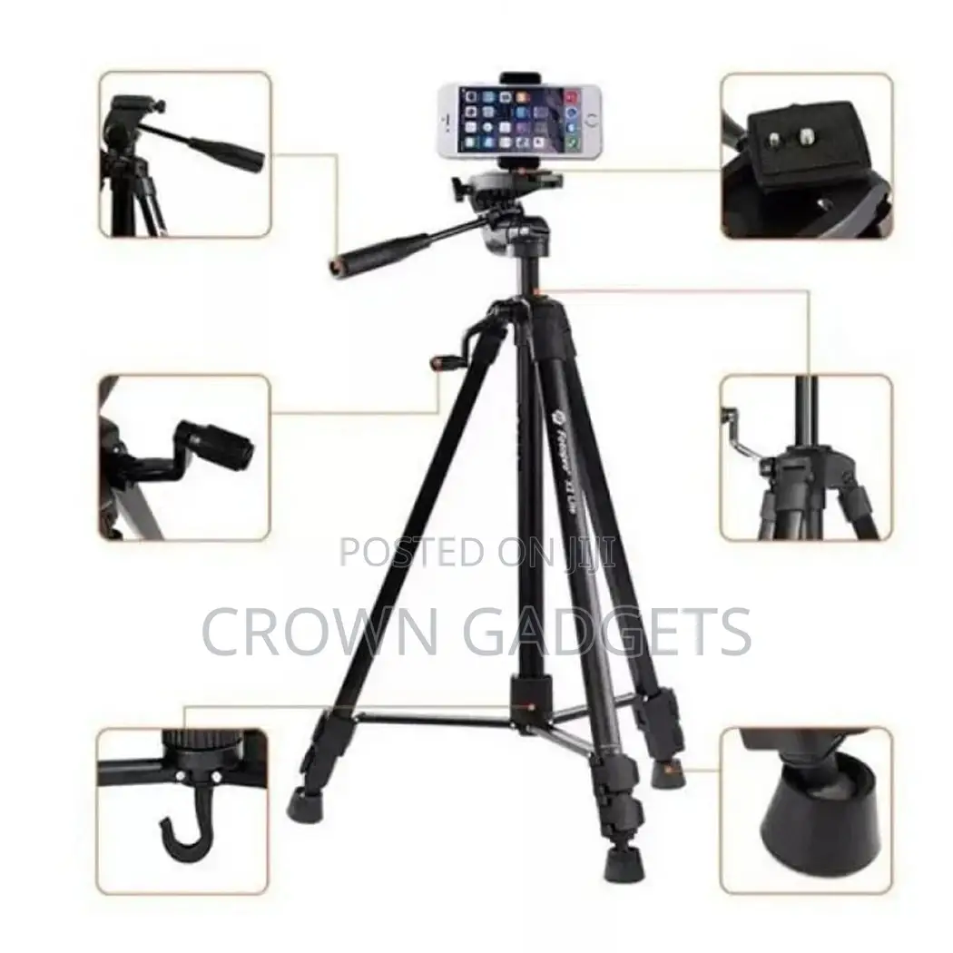 Lightweight Tripod, With Mobile Phone Holder Mount