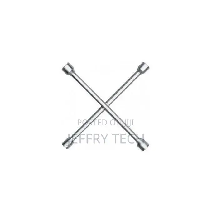 Cross Car Wheel Lug Nut Spanner Tool 17mm, 19mm, 21mm, 23mm