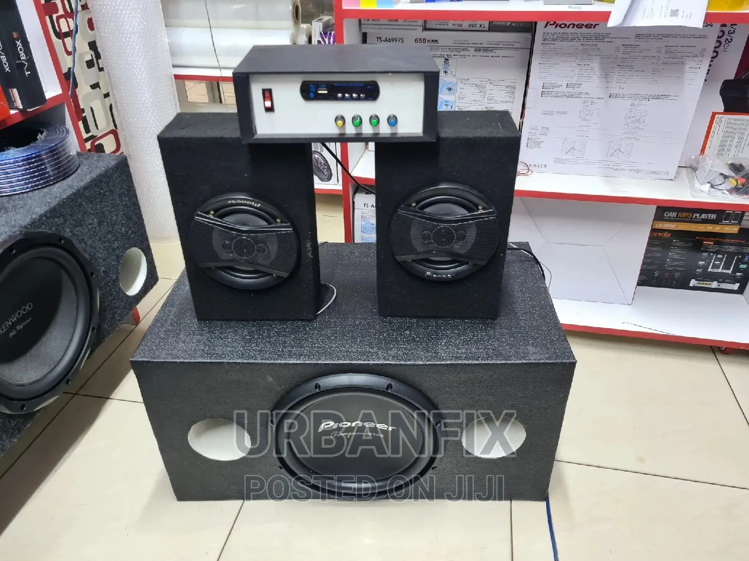 Pioneer Powerful 1500 Watts Subwoofer System With 2 Speakers