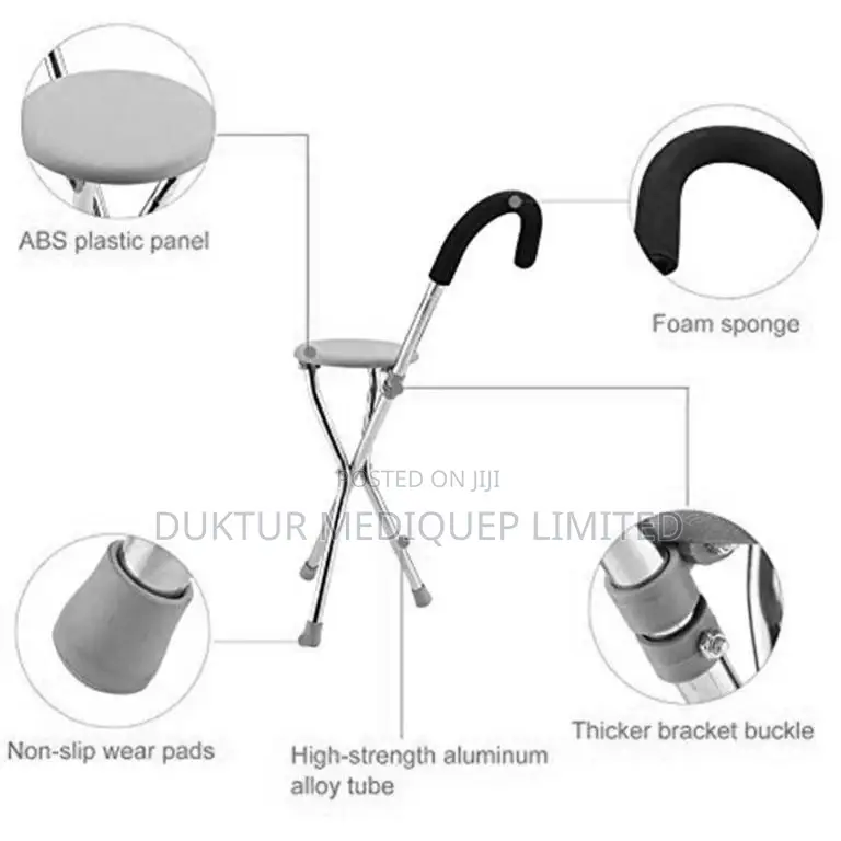 Mobile Walking Cane Chair for Elders