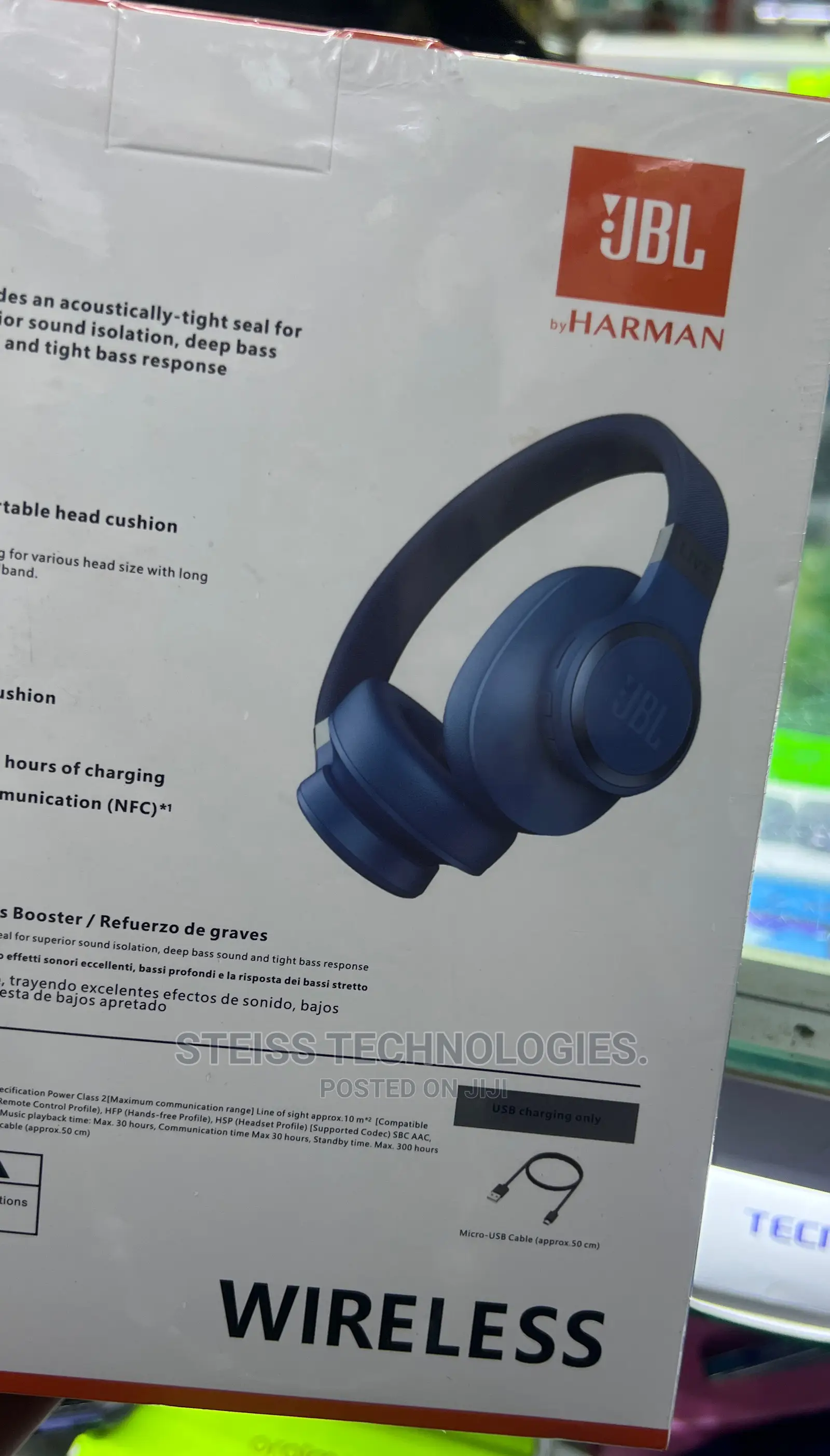 JBL Live 660 Headphones.