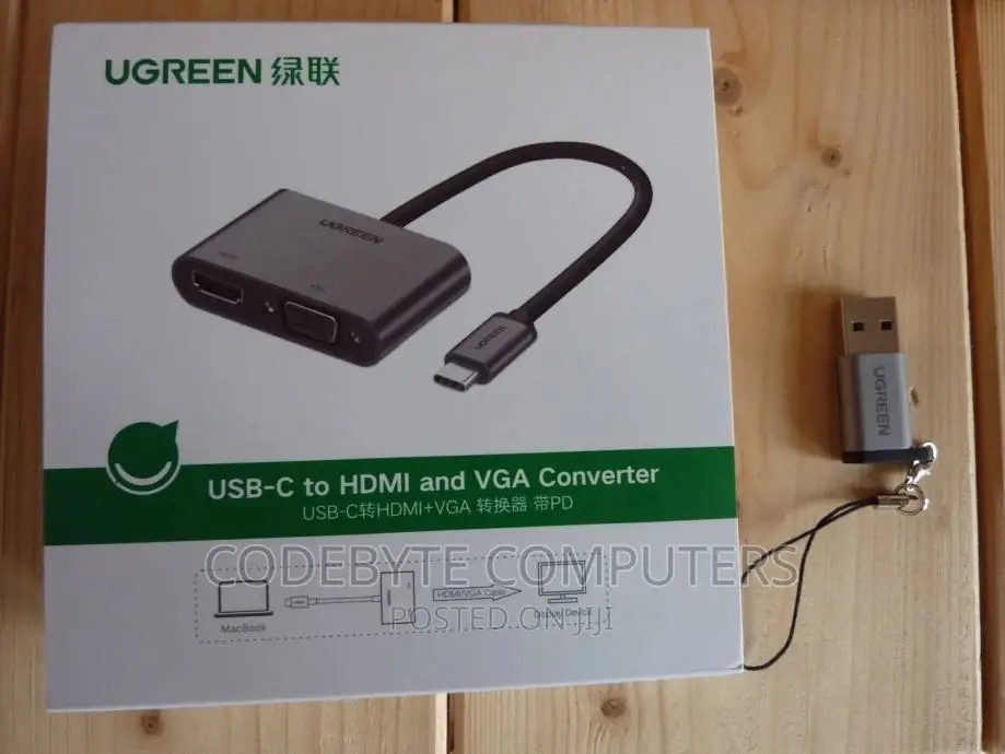 USB-C to HDMI + VGA Converter