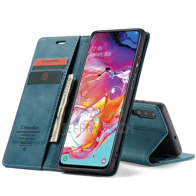 Samsung for Galaxy A70 Retro Frosted Leather Case
