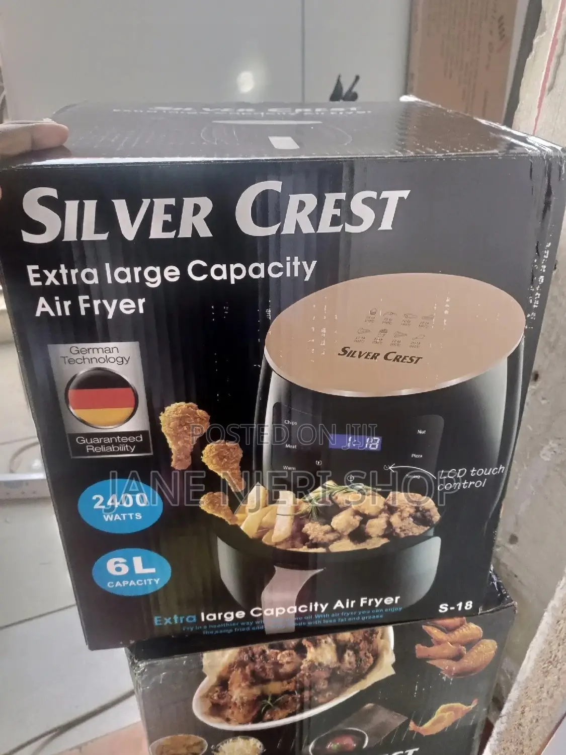 6 Liter Air Fryer Silver Crest