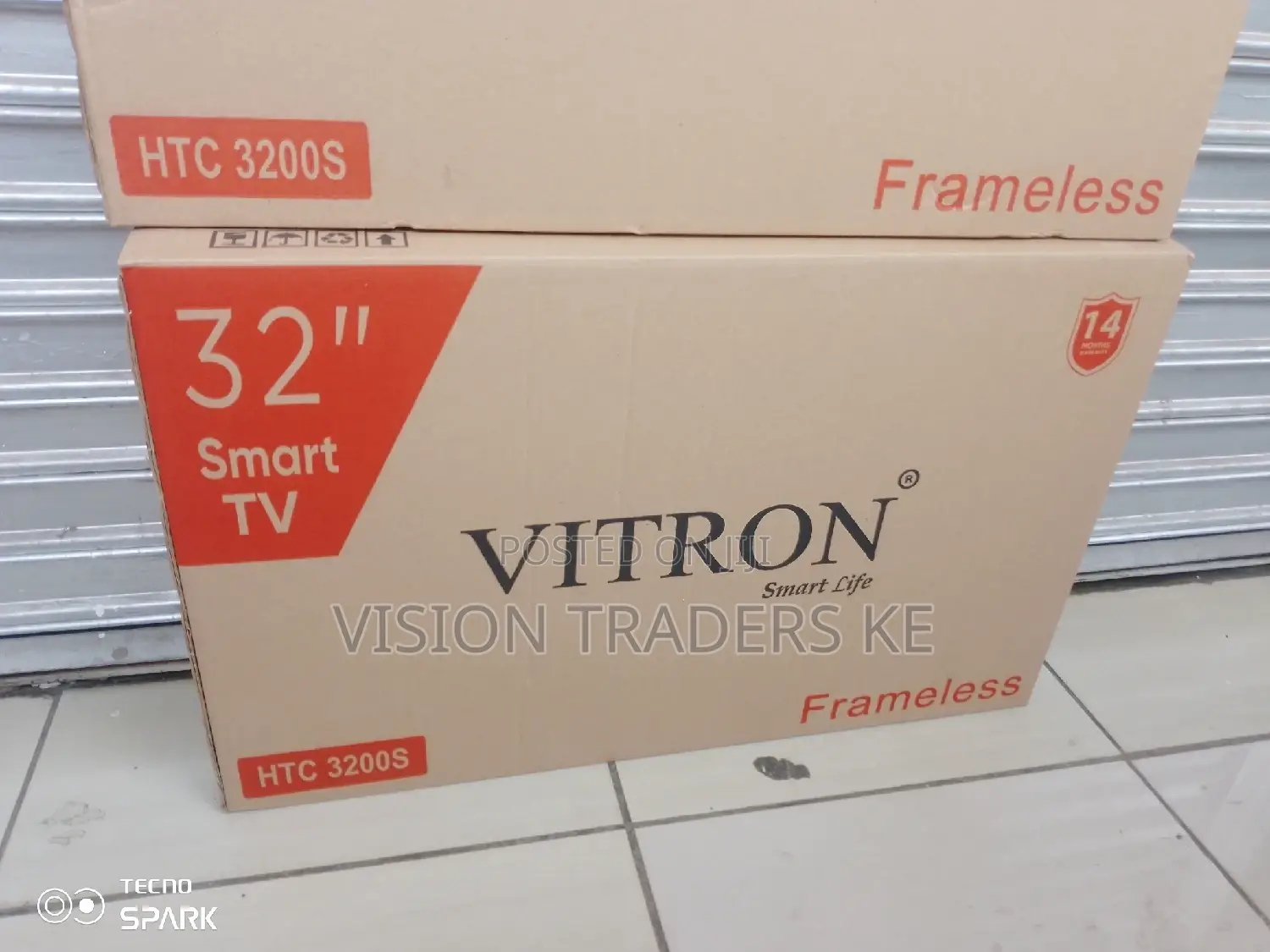*Vitron 32 Inches Smart Android Frameless Tv Full Hd 1080p.