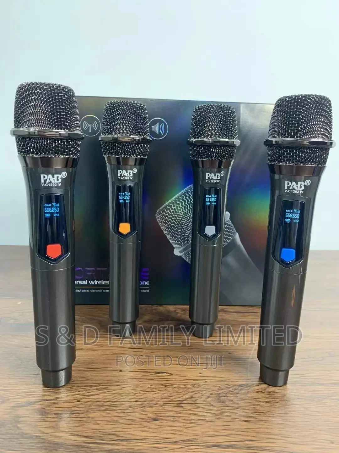 PAB 4 in 1 Rechargeable Wireless Microphone