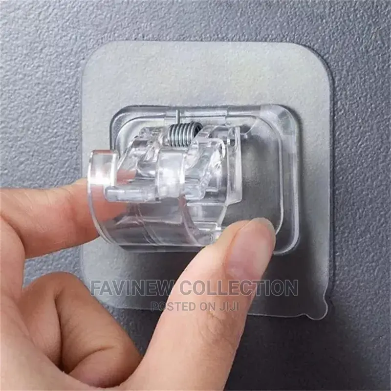 2pcs Adjustable Curtain Rod Holder Clamp Hooks