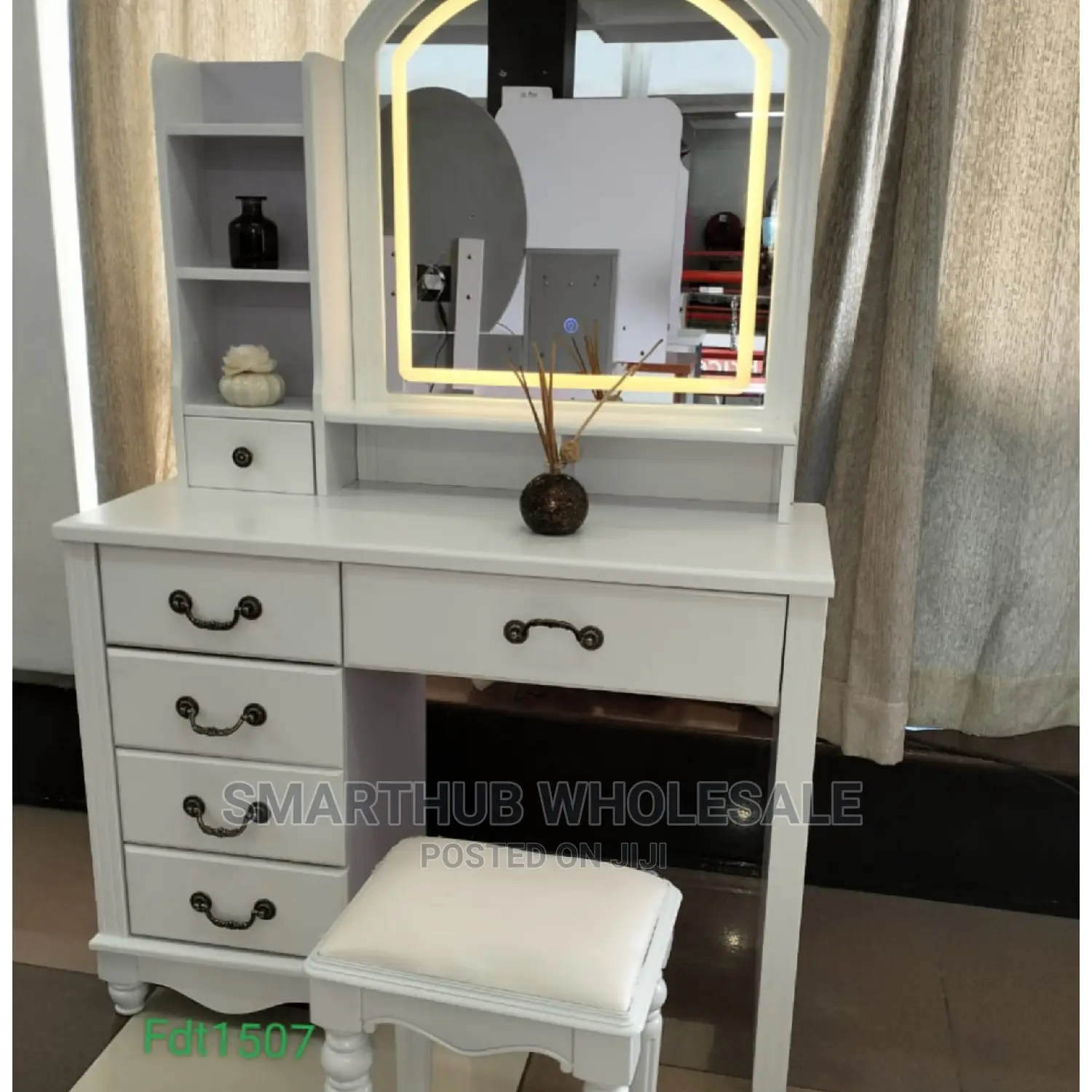 Executive Dressing Table White