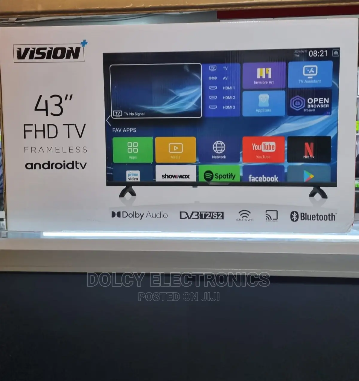Vision Plus 43′′ FHD Frameless Android Smart Tv