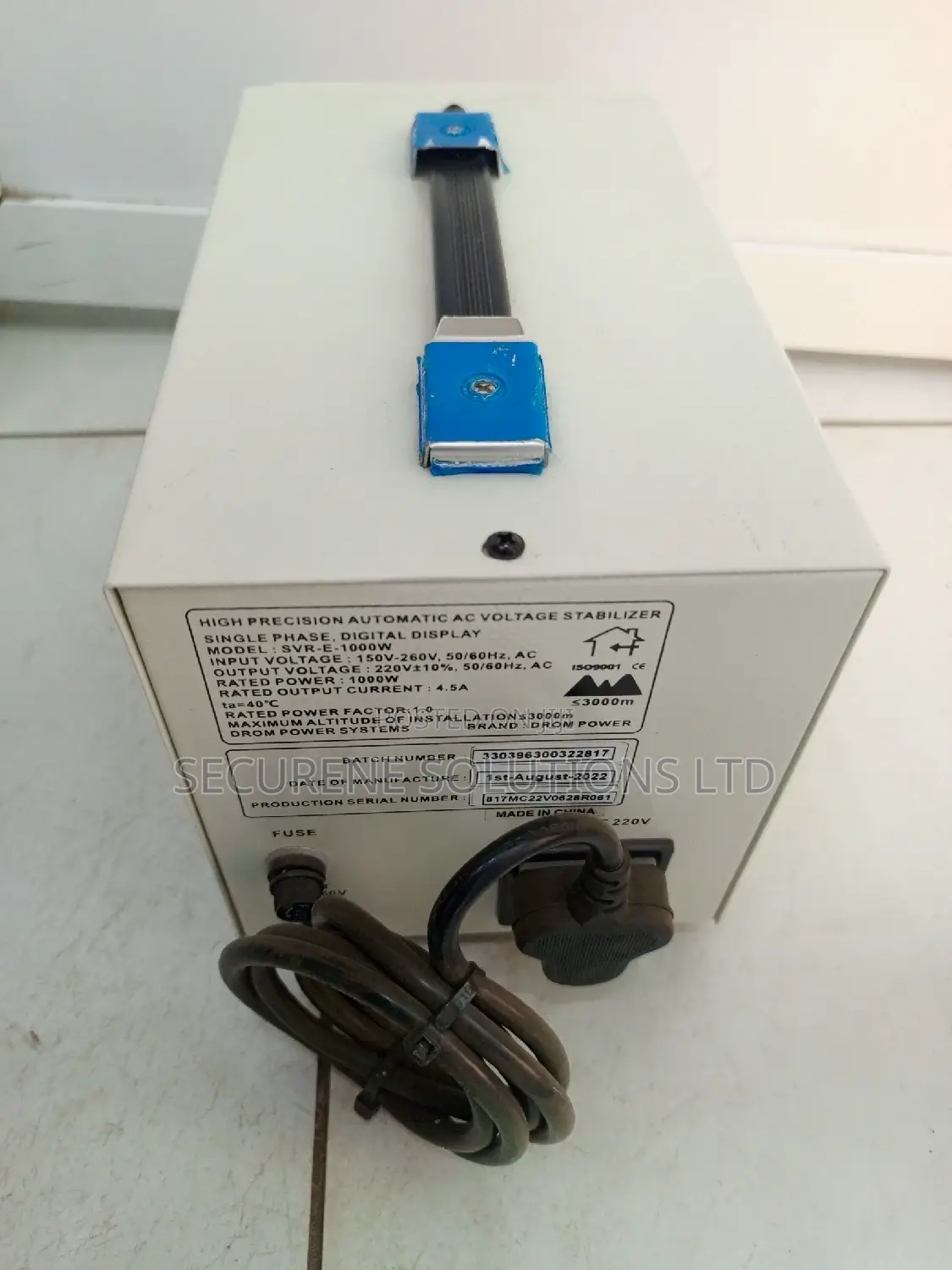 Automatic Voltage Stabilizer 1kw Relay Type Digital Display