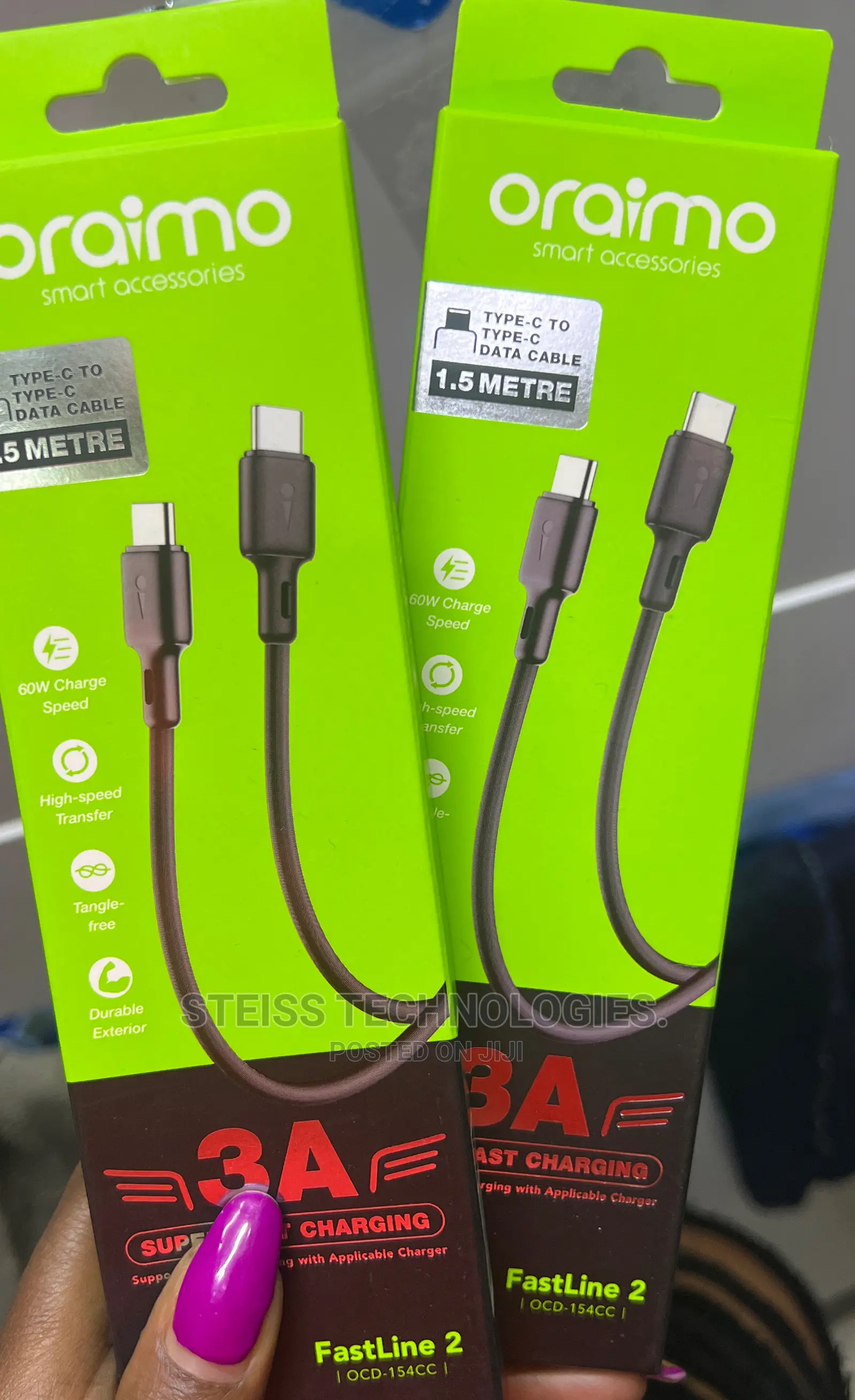 Oraimo C to C High Speed Cable.