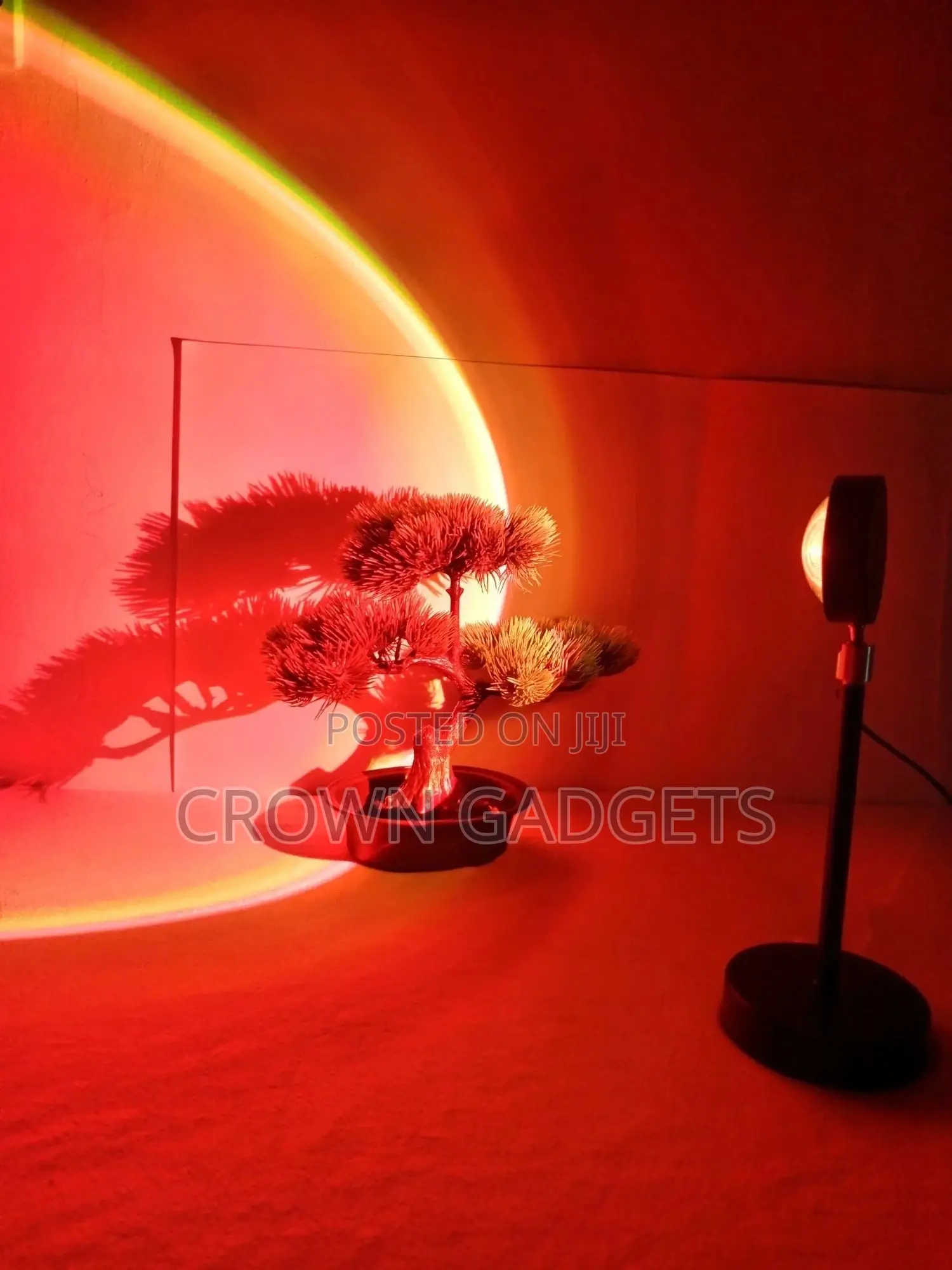 Glass Lens Romantic Sunset Lamp