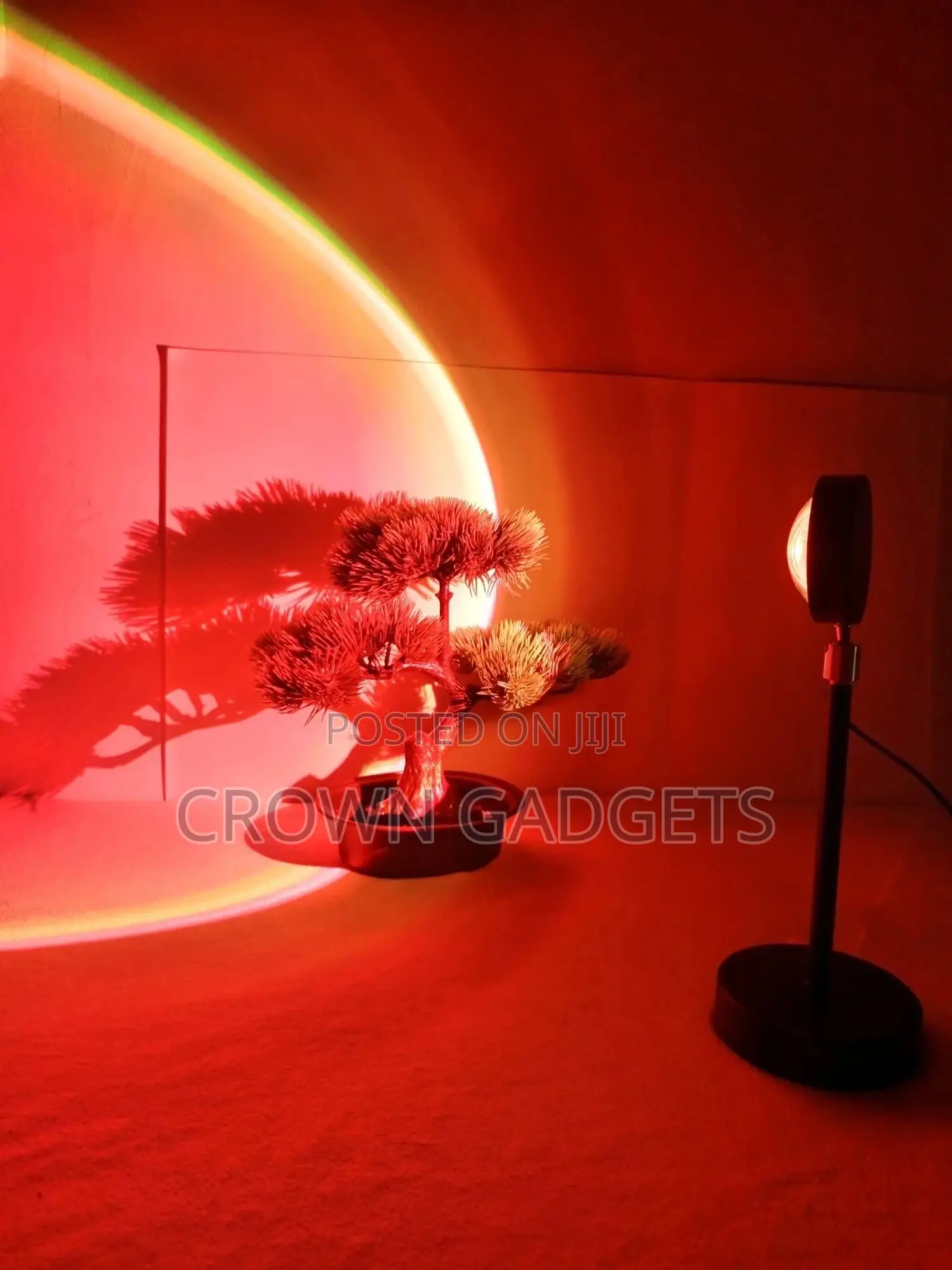 Glass Lens Romantic Sunset Lamp