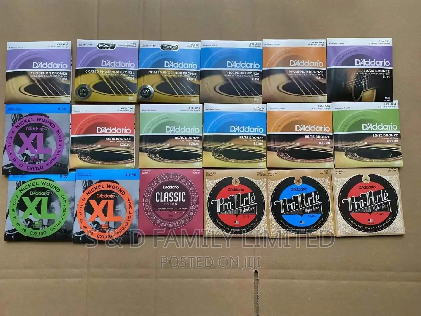 d'Addario Guitar Strings Complete Set