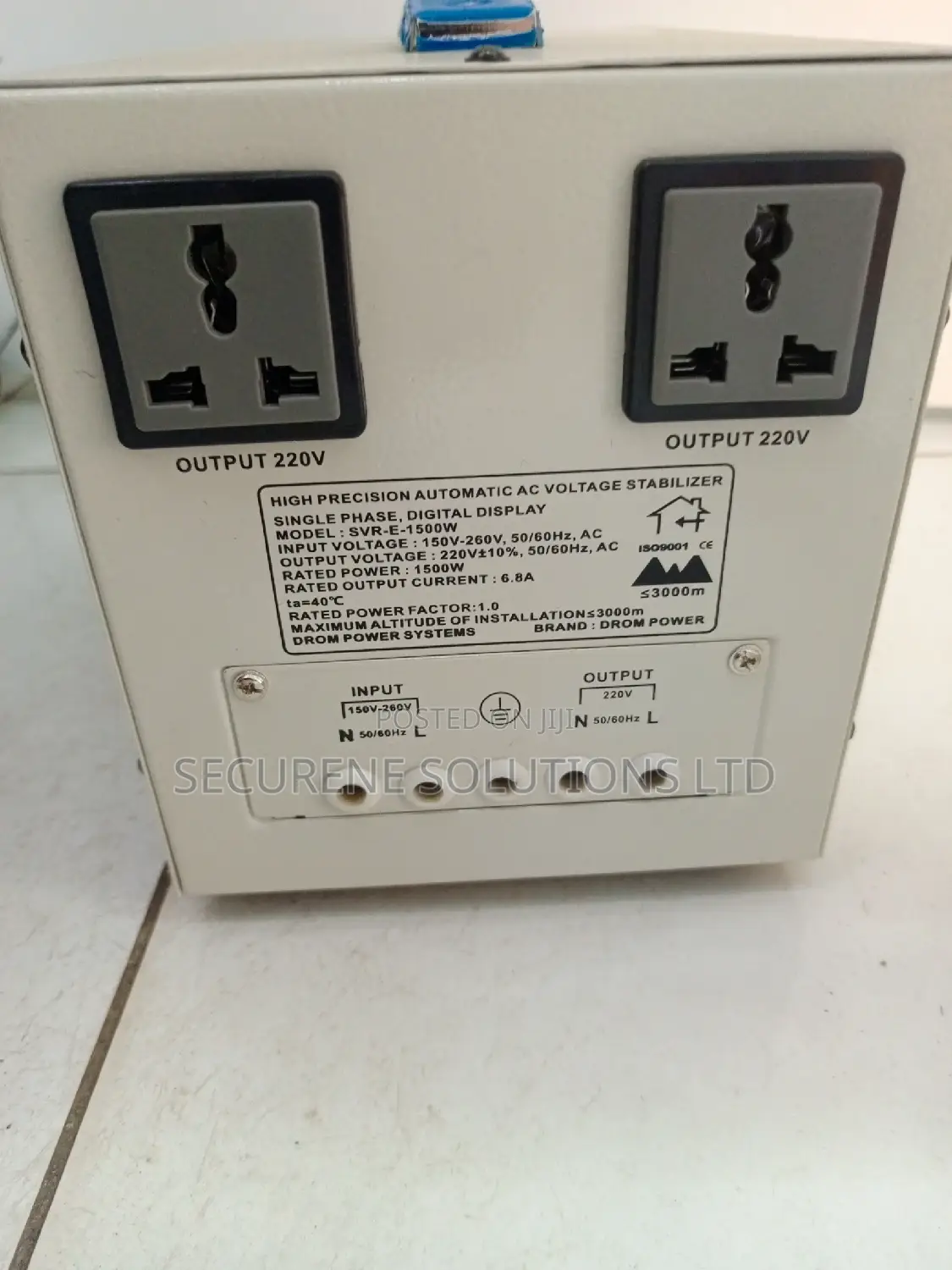 Automatic Voltage Stabilizer 1500w Relay Type Digital Displa