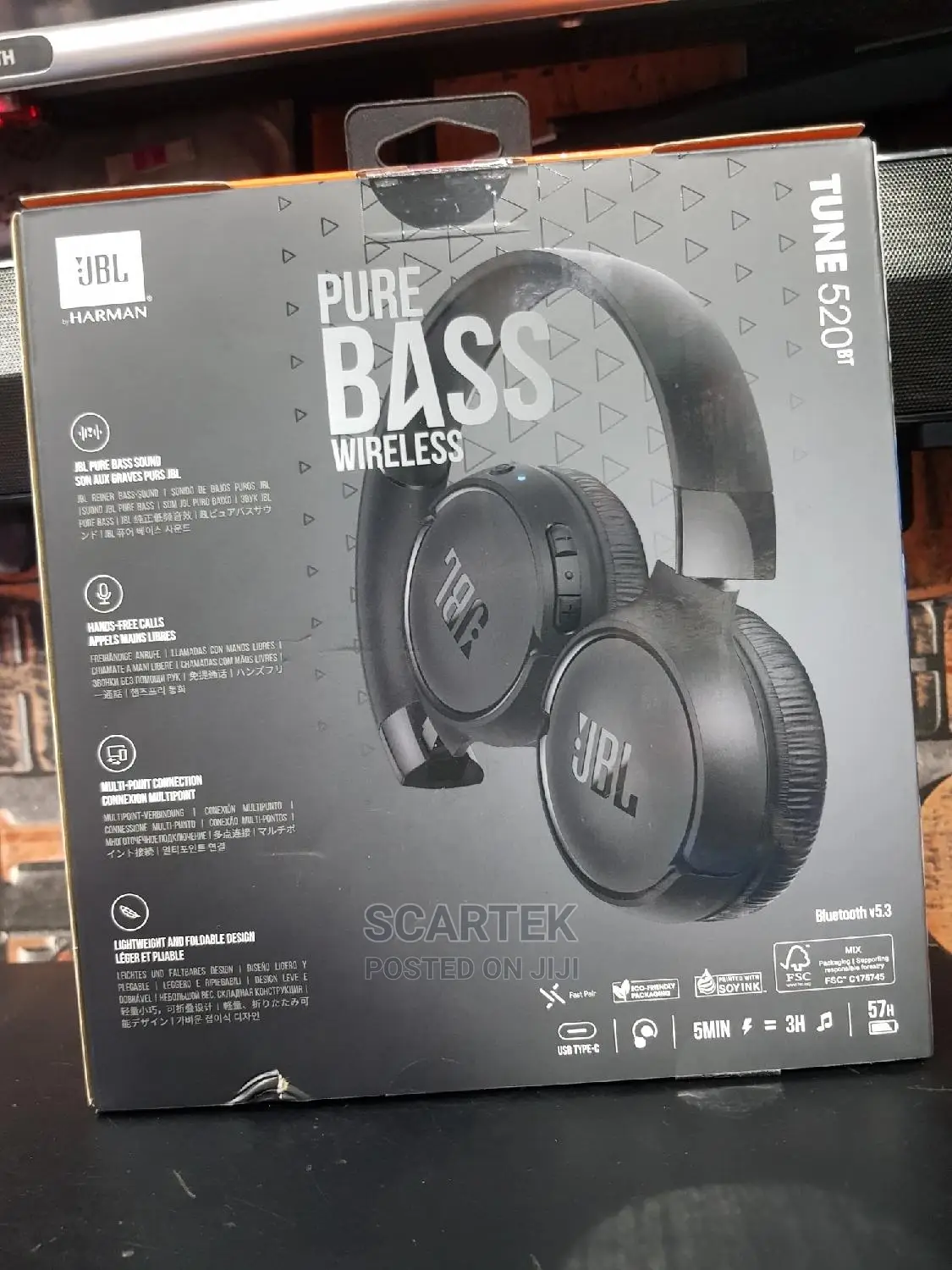 Jbl Tune 520bt Wireless In-ear Headphones