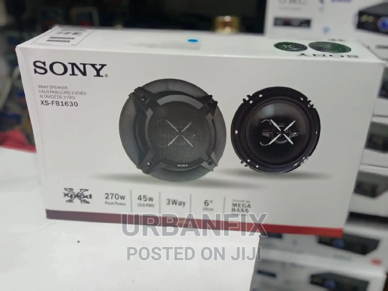Sony 6 Inch Round Speakers - A Pair
