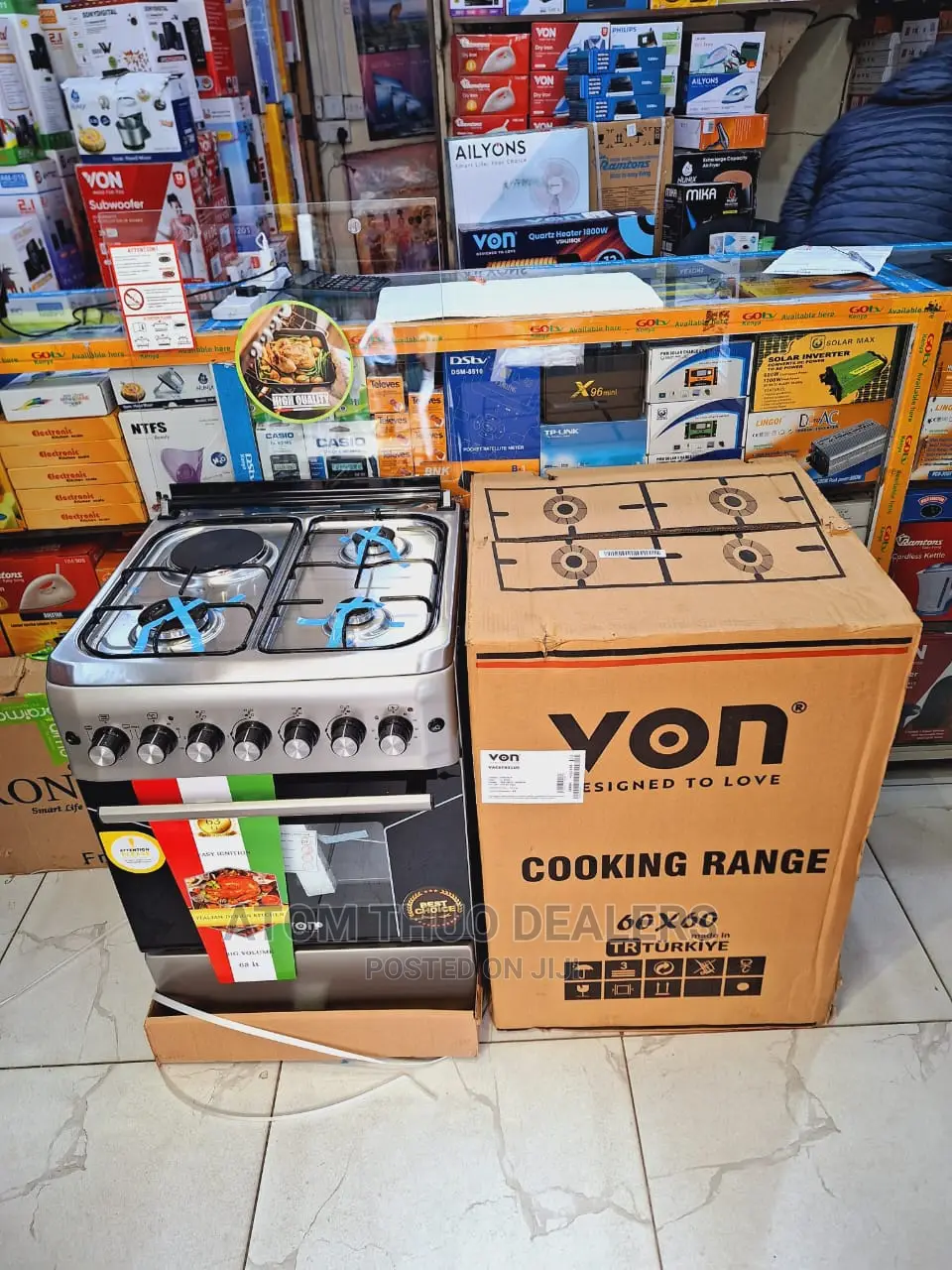 Von 60cmx60cm . 3G+1E. Electric Oven ,., ,.