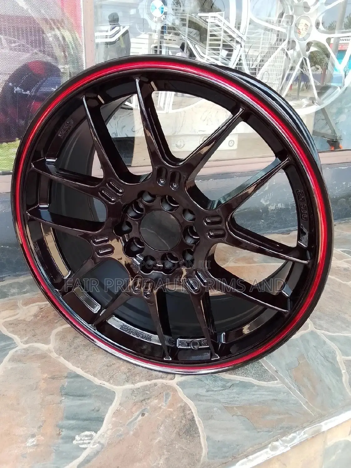 Rims Size 17 Black-Ish Redish