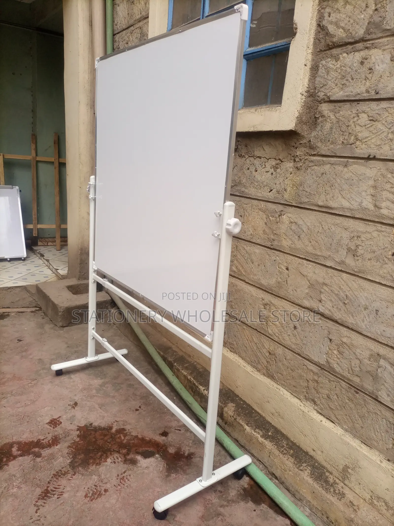 Whiteboard – White Board With Wheeled Stand 0.9m X 1.2m